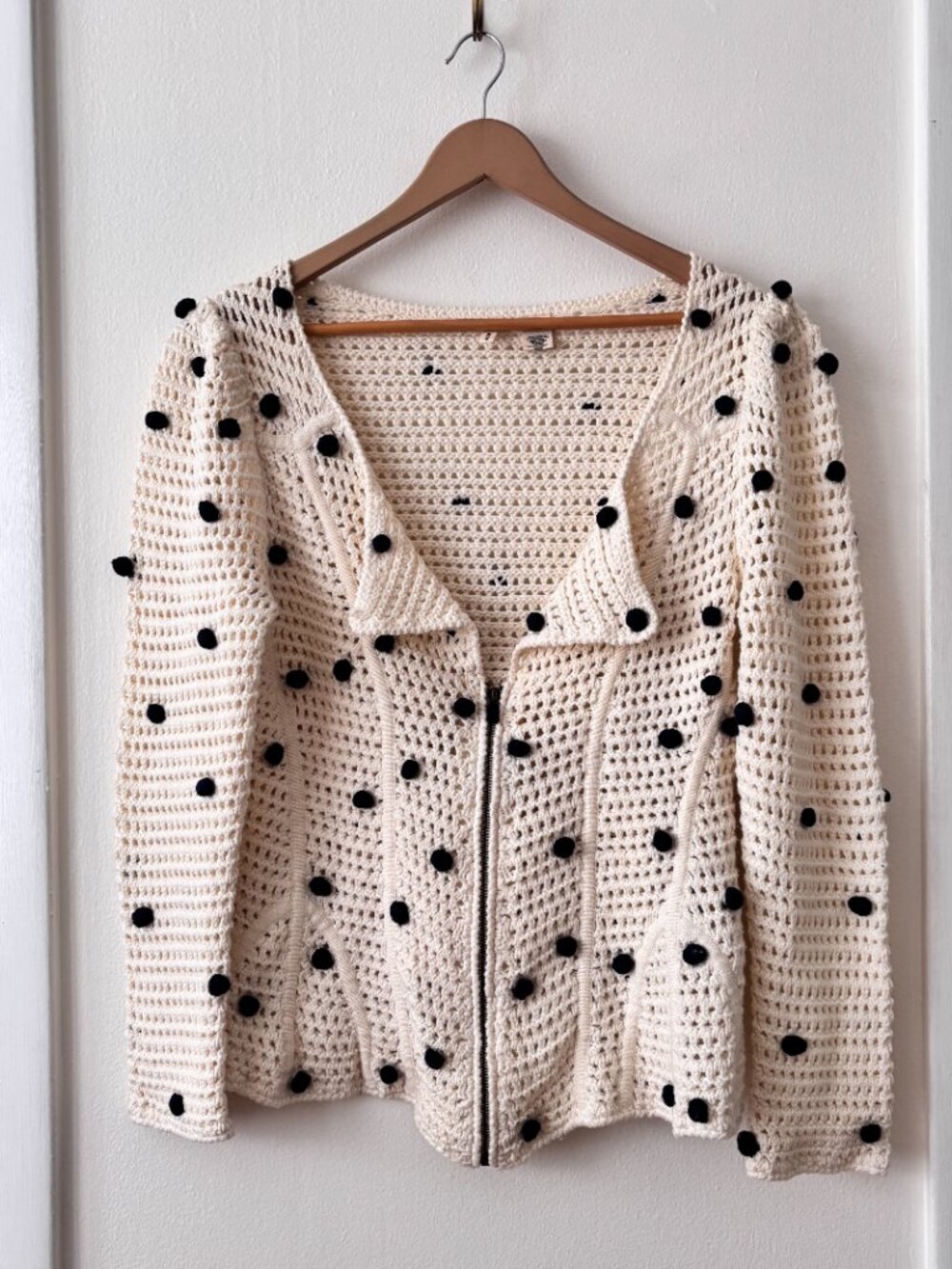 Anthropologie Moth Pom Pom Cardigan - Picture 2 of 7